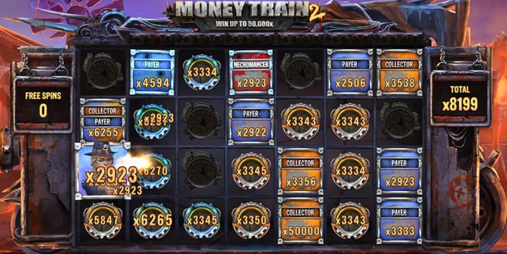 Terms detail from Money Train 2: high volatility slot paytable view
